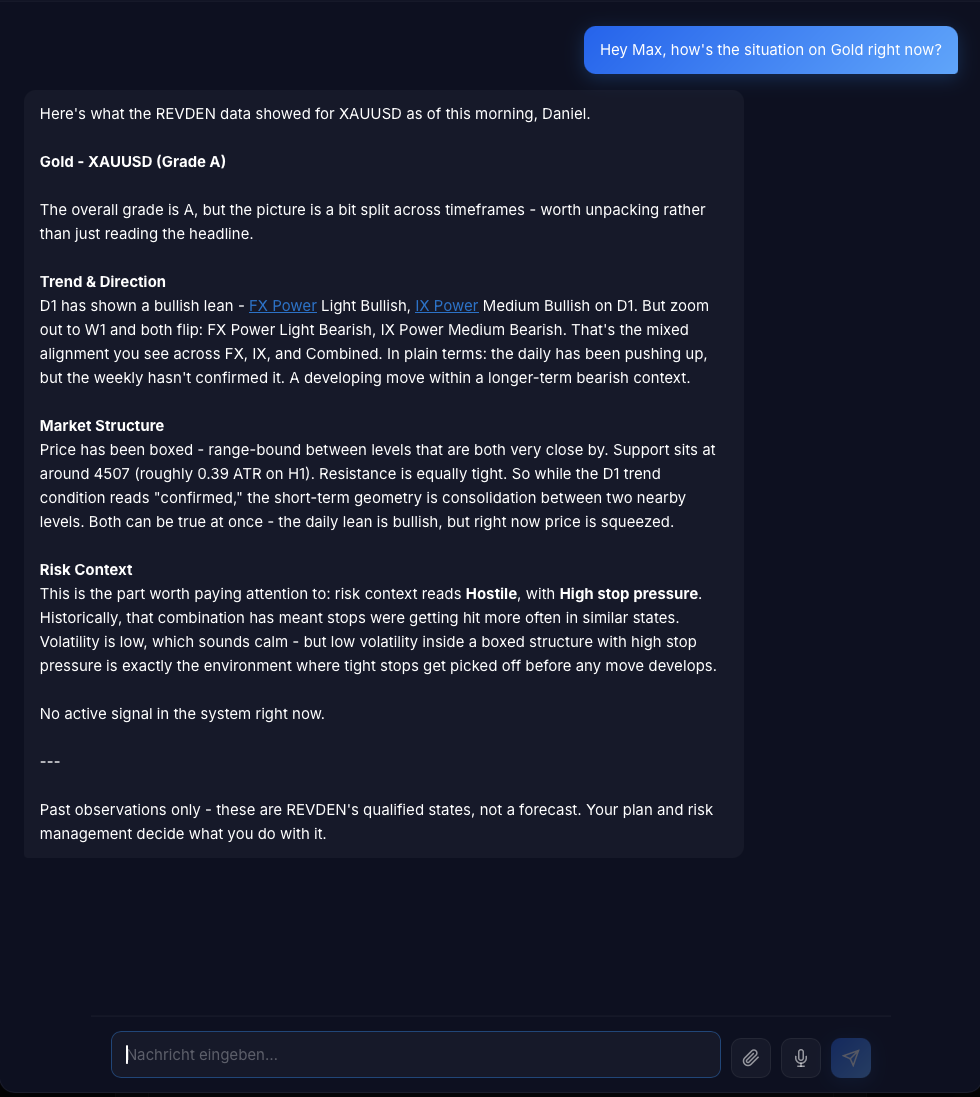 The first retail trading coach with live market data